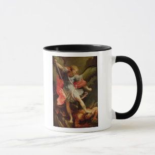 Ärkeängeln Michael som besegrar Satan Mugg