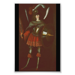 Ärkeängeln Mikael av Francisco de Zurbarán Fototryck