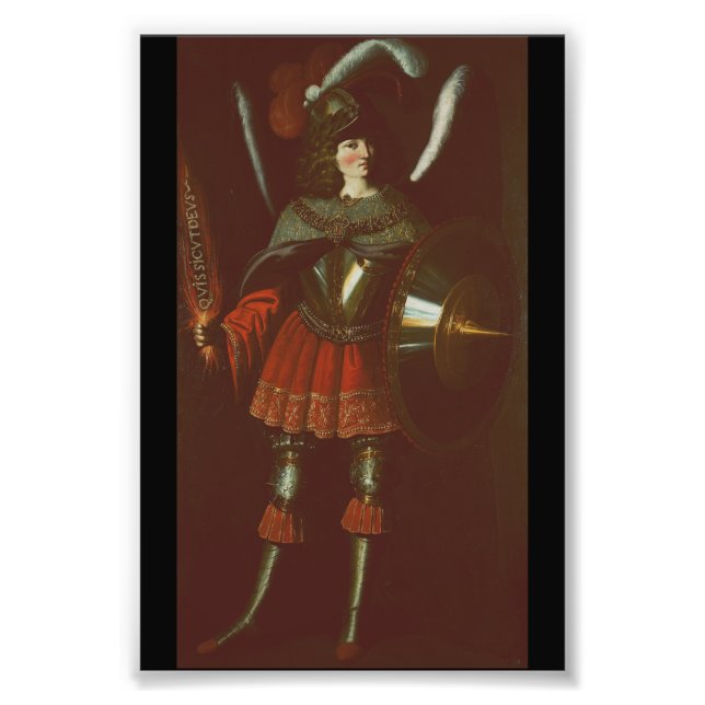 Ärkeängeln Mikael av Francisco de Zurbarán Fototryck (Framsidan)