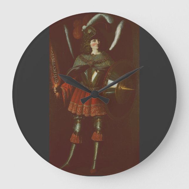 Ärkeängeln Mikael av Francisco de Zurbarán Stor Klocka (Framsida)