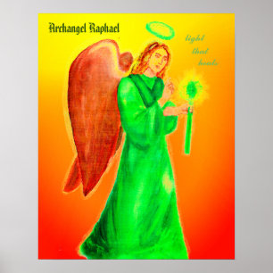 ÄrkeängelRaphael-affisch 24" x24 ", Poster