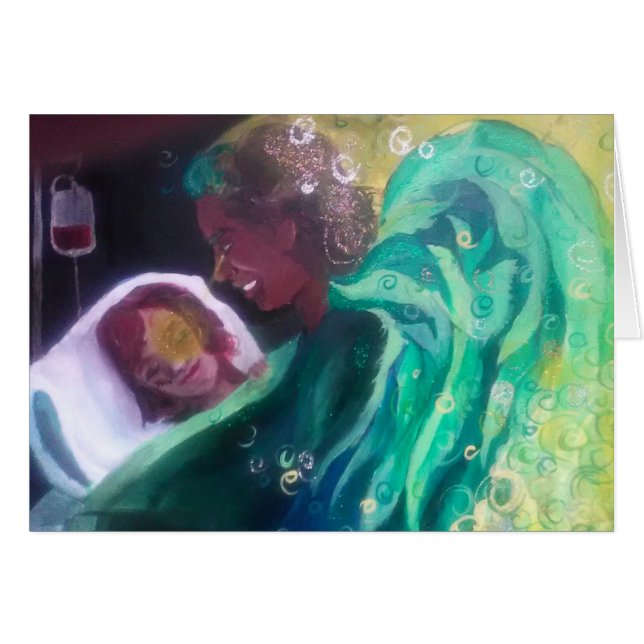 ÄrkeängelRaphael-kort Hälsningskort (Framsidan Horizontal)