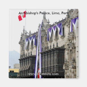 Ärkebiskop slott med "avundsjukabalkonger" Lima Magnet