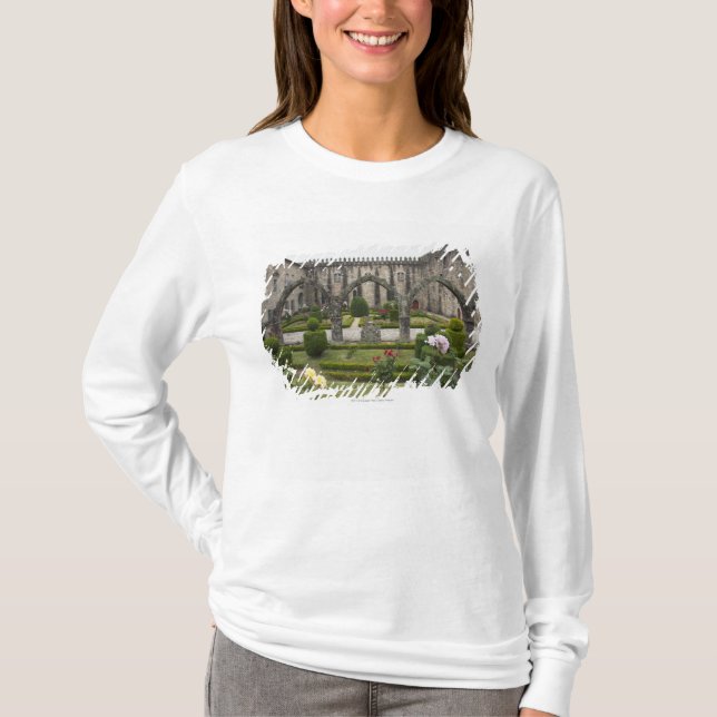 Ärkebiskopslott av Braga med trädgården Tee Shirt (Framsida)