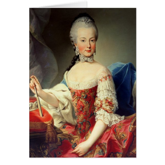 Ärkehertiginna Maria Amalia Habsburg-Lothringen Hälsningskort (Framsidan)