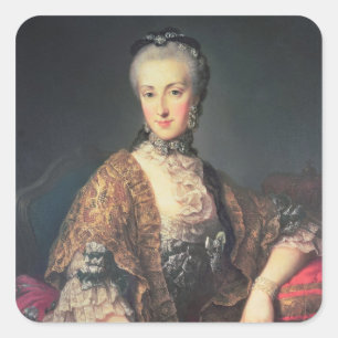 Ärkehertiginna Maria Anna Habsburg-Lothringen Fyrkantigt Klistermärke