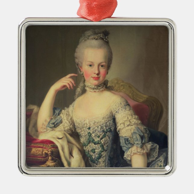 Ärkehertiginna Marie Antoinette Julgransprydnad Metall (Framsidan)