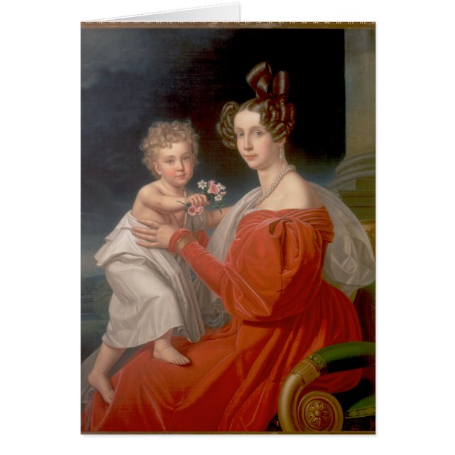 Ärkehertiginna Sophia av Österrike Hälsningskort (Framsidan)