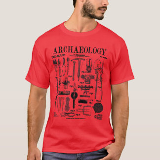 Arkeolog Archeology Student Fält Kit Vintag T Shirt