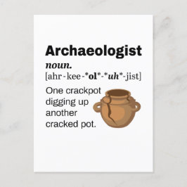 Arkeolog Definition Crackpot Vykort