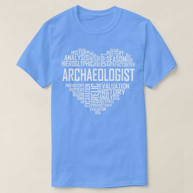 Arkeolog Heart T Shirt (Design framsida)