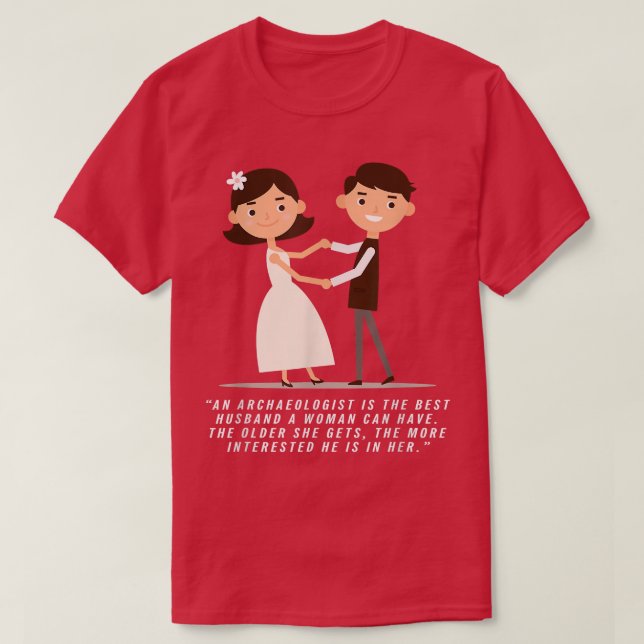 Arkeolog Make Tees Bachelorette Bröllop En T Shirt (Design framsida)