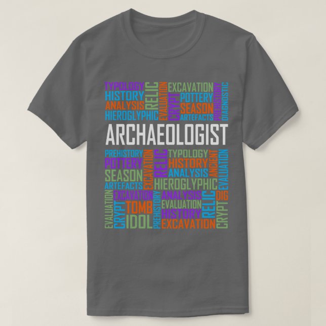 Arkeolog Ord T Shirt (Design framsida)