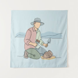 Arkeologen enkel enkelradig konst