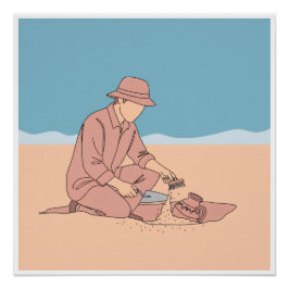 Arkeologen enkel enkelradig konst perfect poster