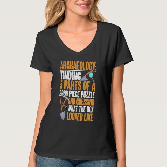 Arkeologi Arkeolog T Shirt (Framsida)