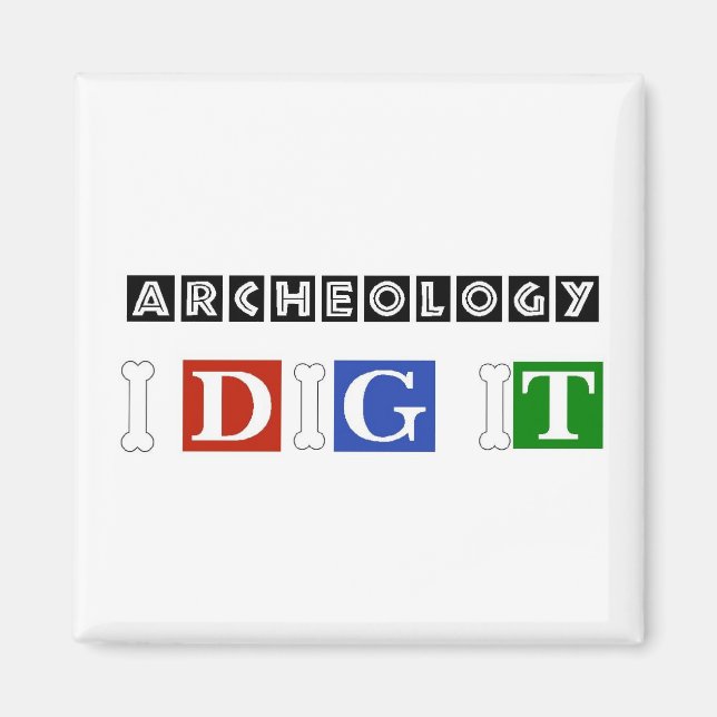 Arkeologi jag Gräver Magnet (Framsidan)