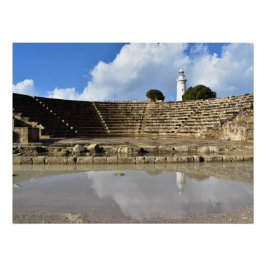 Arkeologiska parken, Unescos anläggning, Paphos, C Perfect Poster