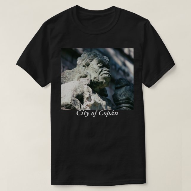 Arkeologiskt område Copan Honduras Photo Designad Tee Shirt (Design framsida)