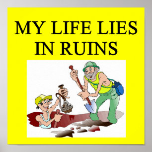 arkeologiskt skämt poster