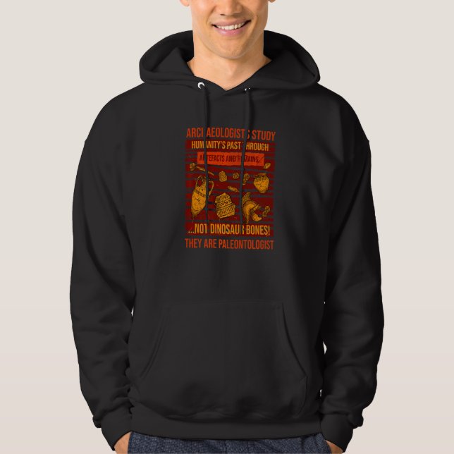 Arkeologist Study Humanity History Archeology Hoodie (Framsida)