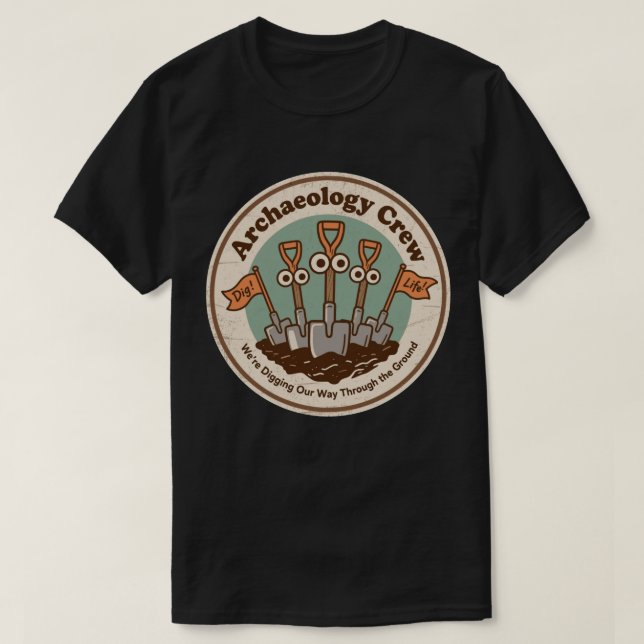 Arkeologiträffen Gräver Historia Kul T Shirt (Design framsida)