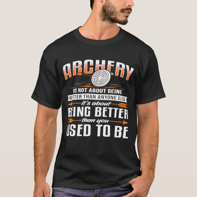 Arkeri handlar inte om att vara bättre än någon an t shirt (Framsida)