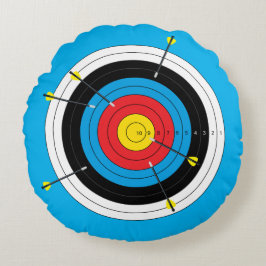 Arkeribullseye, Bow Shooting Target och Pilar Rund Kudde