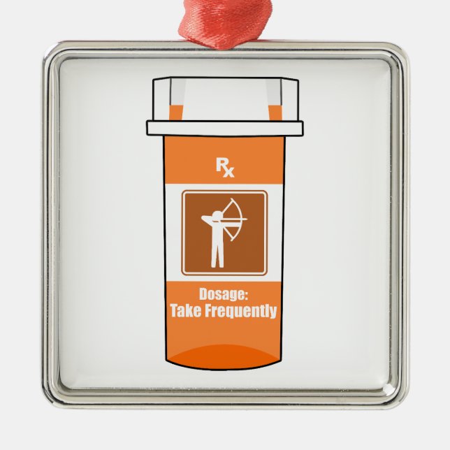 Arkeriet är mitt droger julgransprydnad metall (Framsidan)