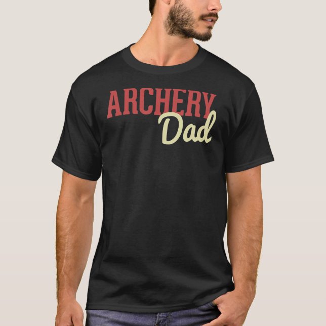 Arkeriet Pappa Bow and Arrow Fars dag Archer T Shirt (Framsida)
