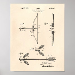 Arkerifack 1929 Patent Art Old Peper Poster