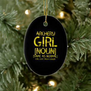 Arkeriflicka noun julgransprydnad keramik