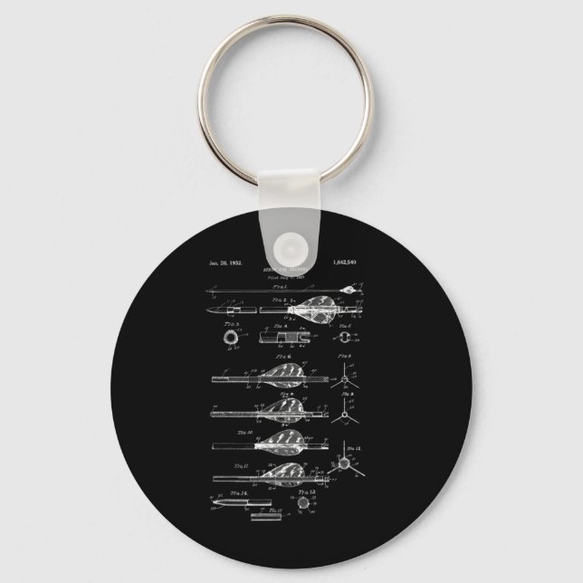 Arkeripilar, Vintage design - sammansatt fack Nyckelring (Framsida)