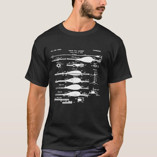 Arkeripilar Vintagen Sammansatt radmatning T Shirt (Framsida)