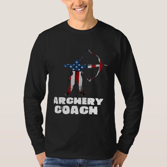 Arkery Coach USA flagga Player Team Instruktör T Shirt (Framsida)
