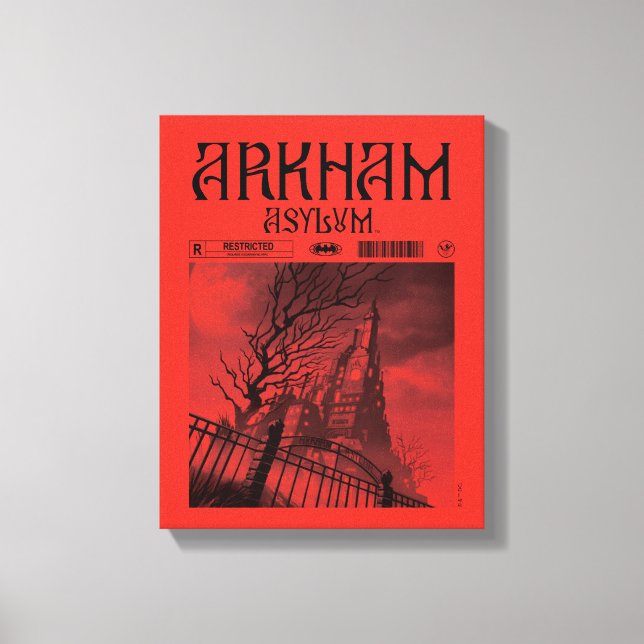 Arkham Asylum: Begränsad Canvastryck (Framsida)