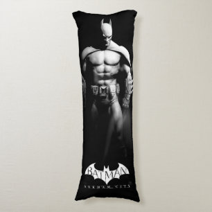 Arkham City Batman Black and White Wide Pose Kroppskudde