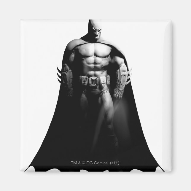 Arkham City | Batman Black and White Wide Pose Magnet (Framsidan)