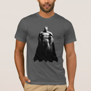 Arkham City   Batman Black and White Wide Pose Tee Shirt