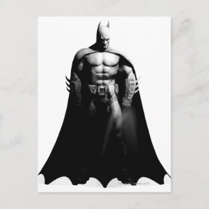 Arkham City   Batman Black and White Wide Pose Vykort