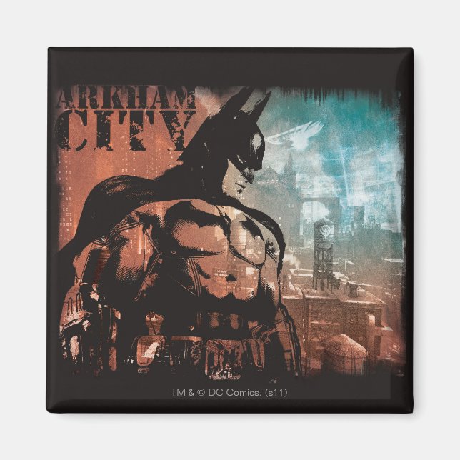 Arkham City Batman blandade media Magnet (Framsidan)