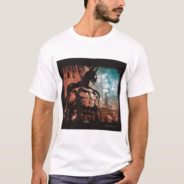 Arkham City Batman blandade media Tee Shirt (Framsida)