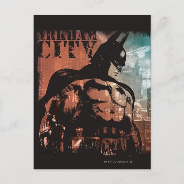 Arkham City Batman blandade media Vykort (Framsida)