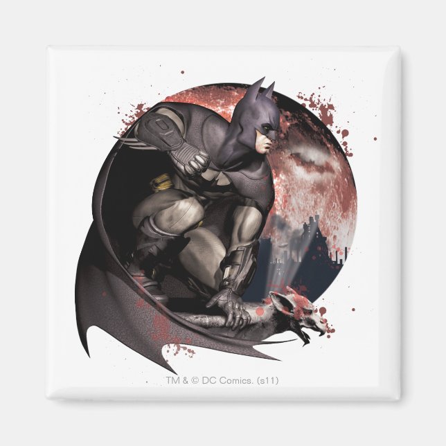 Arkham City Batman Måne Magnet (Framsidan)