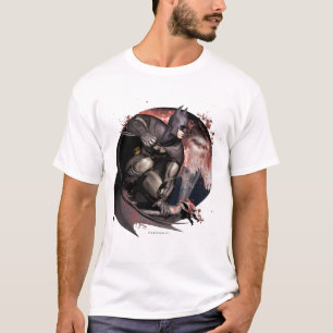 Arkham City Batman Måne T Shirt