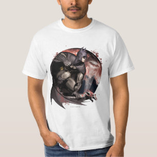 Arkham City Batman Måne Tee Shirt