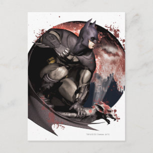Arkham City Batman Måne Vykort