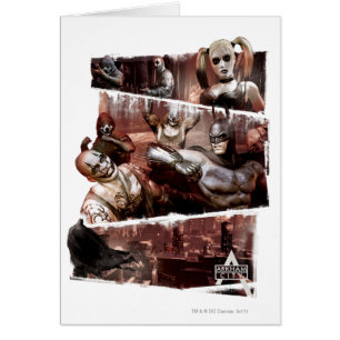 Arkham City Characters Trifold Hälsningskort
