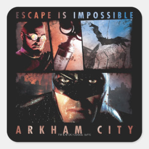 Arkham City Escape är omöjligt Fyrkantigt Klistermärke