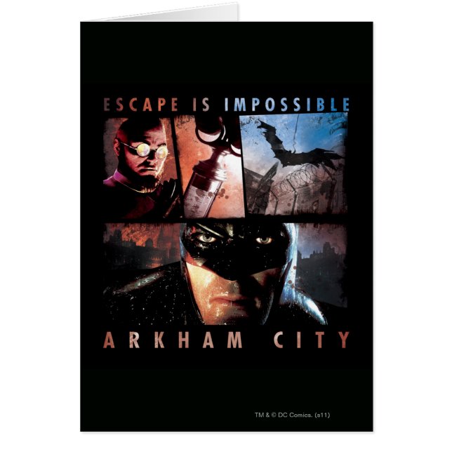 Arkham City Escape är omöjligt Hälsningskort (Framsidan)